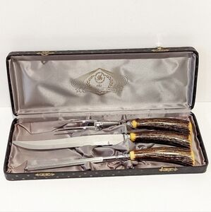 𝅺vintage John Palmer 3 piece carving set